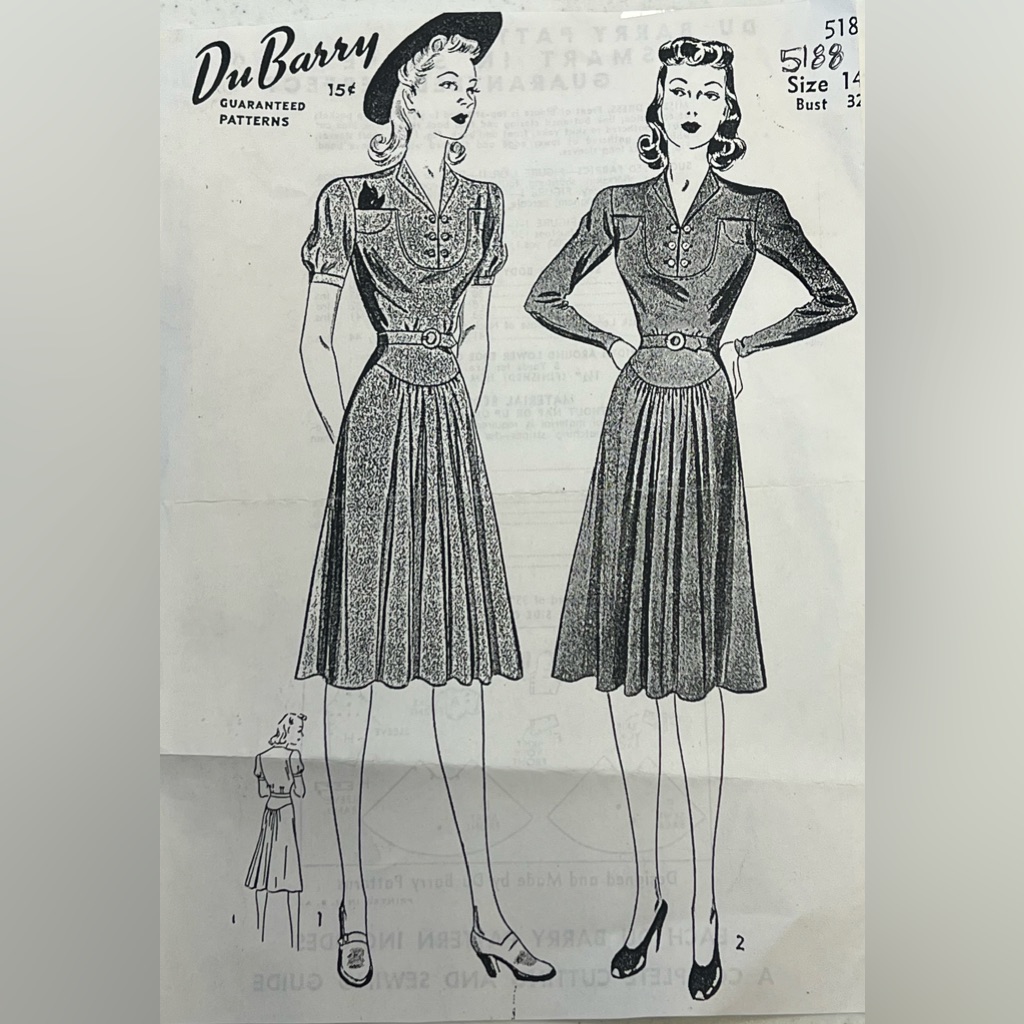Antique 1940s Sewing Pattern